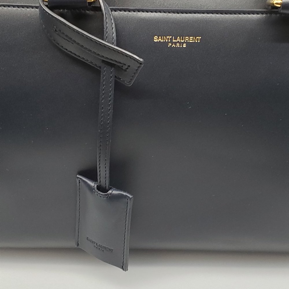 Saint Laurent 12Hour Duffle Purse Blue Leather bag - Picture 8 of 9